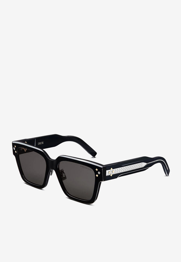 Dior Homme CD Diamond S3F Square Sunglasses DM40084FBLACK