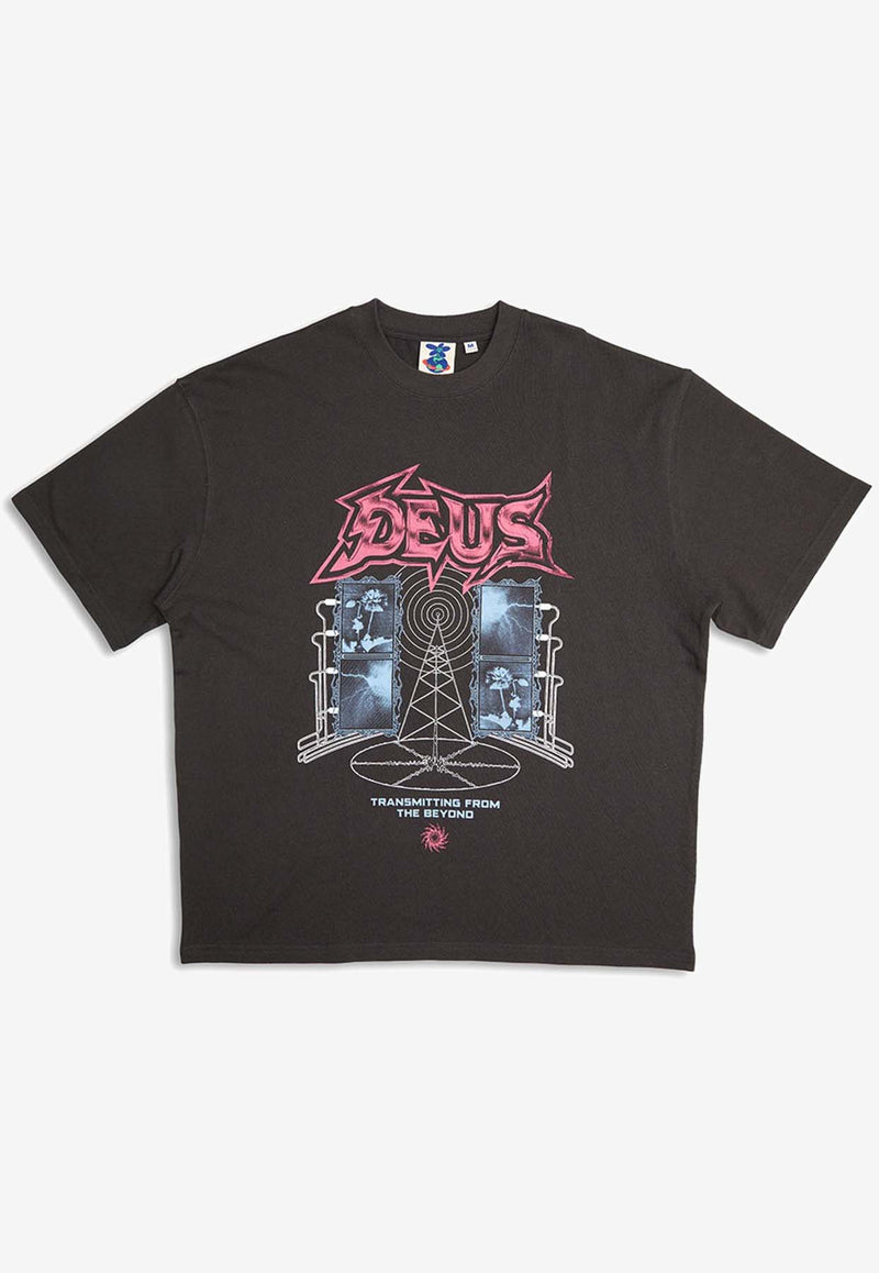 Deus Ex Machina Transmission Graphic Print T-shirt DMP241275CGREY