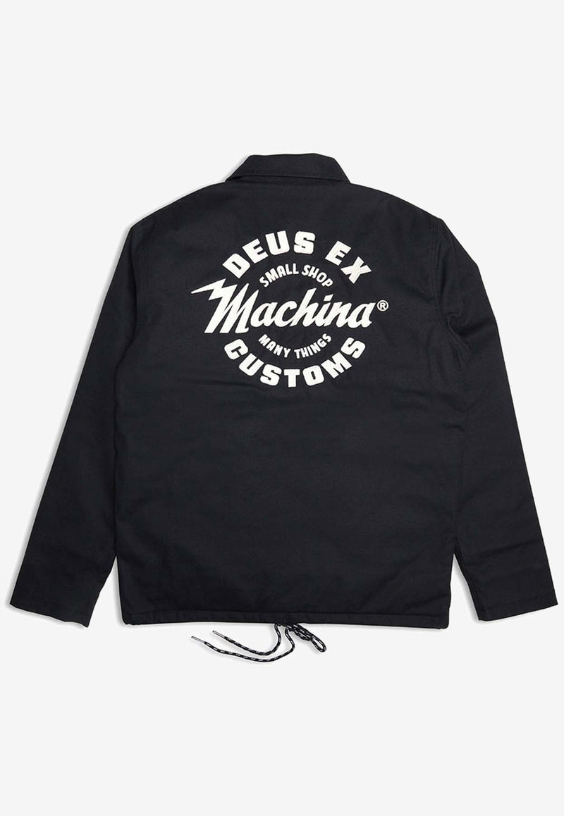 Deus Ex Machina Amped Coach Shirt Jacket DMP246252BLACK