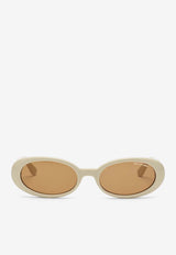 DMY BY DMY Valentina Oval Sunglasses DMY04SIPVC/1