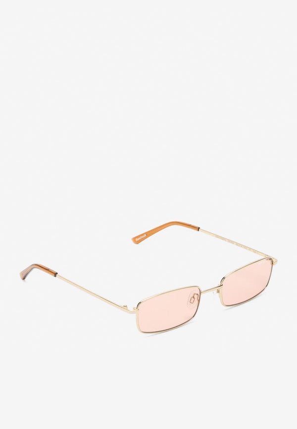 DMY BY DMY Olsen Rectangular Sunglasses Pink DMY05BPLMET/1