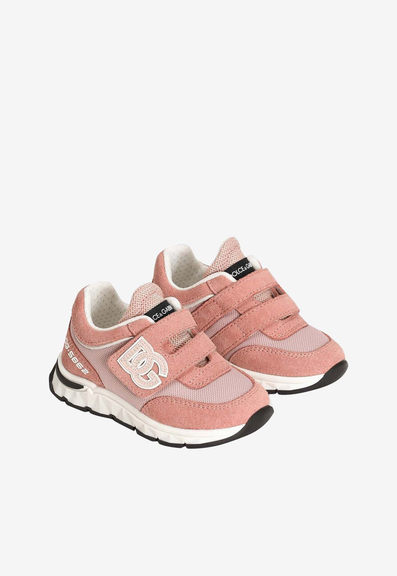 Dolce & Gabbana Kids Girls DG Running Sneakers Pink DN0199 AA954 8J485