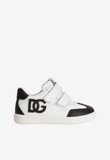 Dolce & Gabbana Kids Baby Boys Low-Top Leather Sneakers White DN0205 A1048 89697