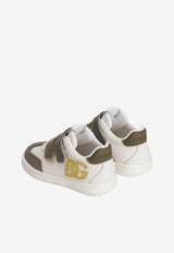Dolce & Gabbana Kids Baby Boys DG Logo Patch Low-Top Sneakers White DN0205 A4278 8M557