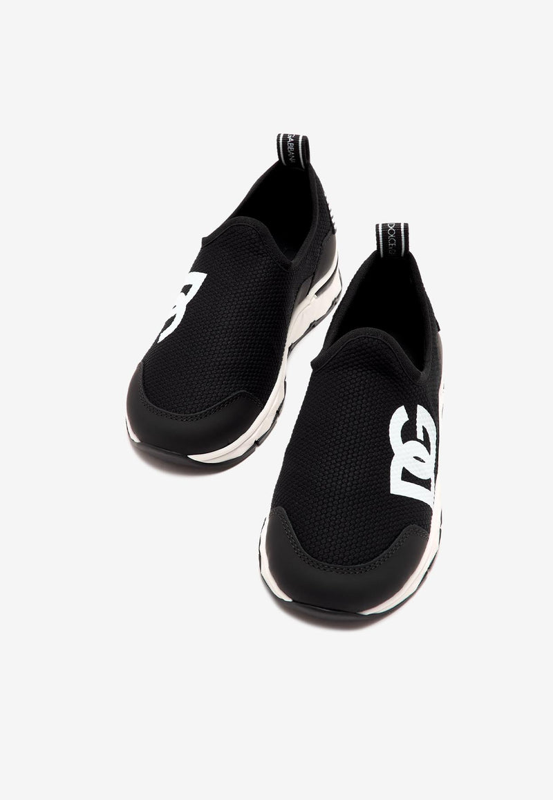 Dolce & Gabbana Kids Baby Boys Low-Top Slip-On Sneakers DN0218 AU569 8B939 Black