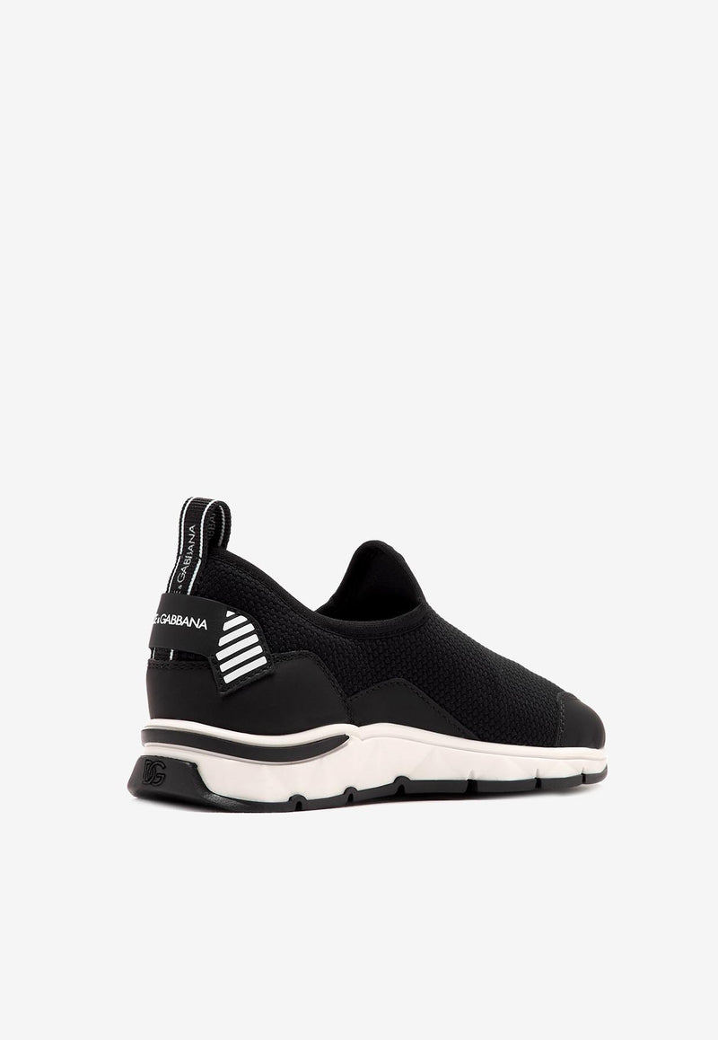 Dolce & Gabbana Kids Baby Boys Low-Top Slip-On Sneakers DN0218 AU569 8B939 Black