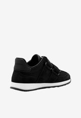 Dolce & Gabbana Kids Baby Boys DG Cushion Mesh and Suede Sneakers Black DN0229 AY128 80999