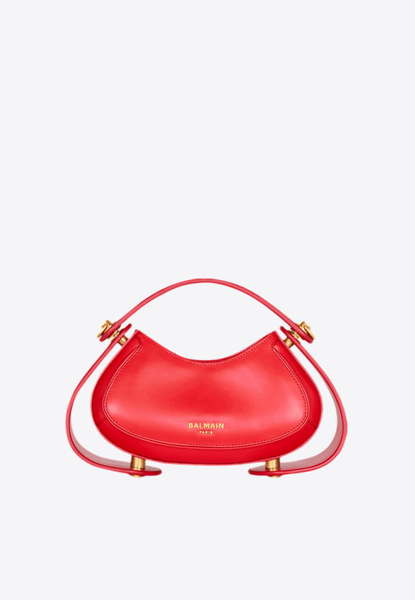 Balmain Small Jolie Madame Top Handle Bag Red DN0DA942LRHXRED