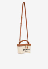 Balmain B-Army Logo Canvas Vanity Bag Natural DN1BG921TCFENATURAL