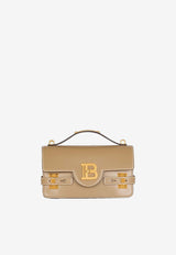 Balmain B-Buzz 24 Calf Leather Shoulder Bag Taupe DN1DA828LSLXTAUPE