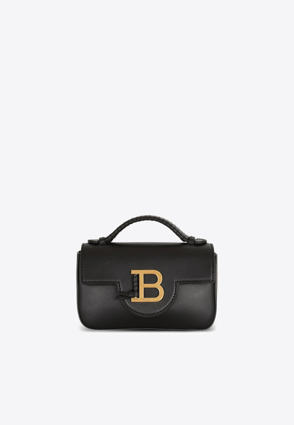 Balmain Mini B-Buzz Calf Leather Crossbody Bag Black DN1DG811LAVE_BLACK