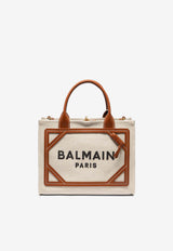 Balmain Small B-Army Canvas Tote Bag Natural DN1FE809TDCSNATURAL