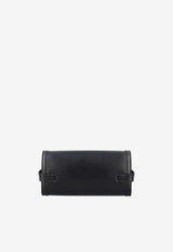 Balmain B-Buzz 23 Calf Leather Crossbody Bag Black DN1LE596LAVEBLACK