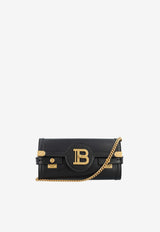 Balmain B-Buzz 23 Calf Leather Crossbody Bag Black DN1LE596LAVEBLACK