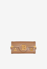 Balmain B-Buzz Pouch 23 in Leather DN1LE596LSLXTAUPE