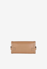 Balmain B-Buzz Pouch 23 in Leather DN1LE596LSLXTAUPE