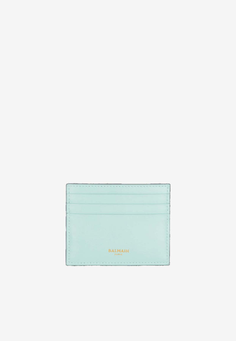 Balmain B-Buzz Calf Leather Cardholder Light Blue DN1MA195LSLXLIGHT BLUE