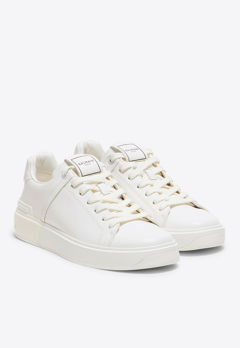 Balmain B-Court Leather Sneakers White DN1VI690LVTR_WHITE