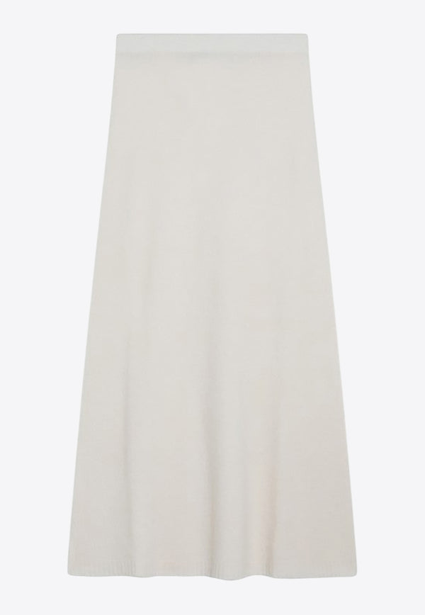Max Mara Dorina Cashmere Knit Midi Skirt  Ivory DORINAWS/R_MAXM-001