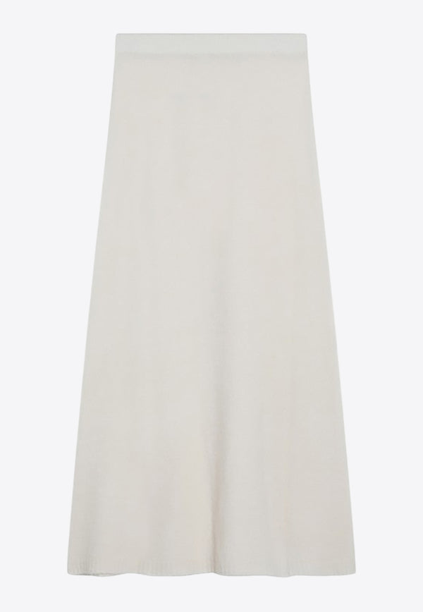Max Mara Dorina Cashmere Knit Midi Skirt  Ivory DORINAWS/R_MAXM-001
