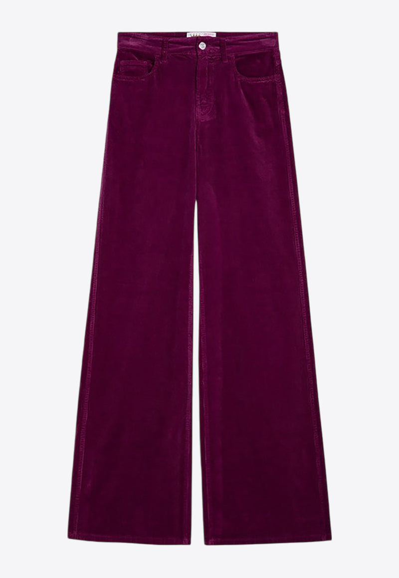 Department 5 Corduroy Palazzo Pants Purple DP0461TS0105/P_DEPAR-531