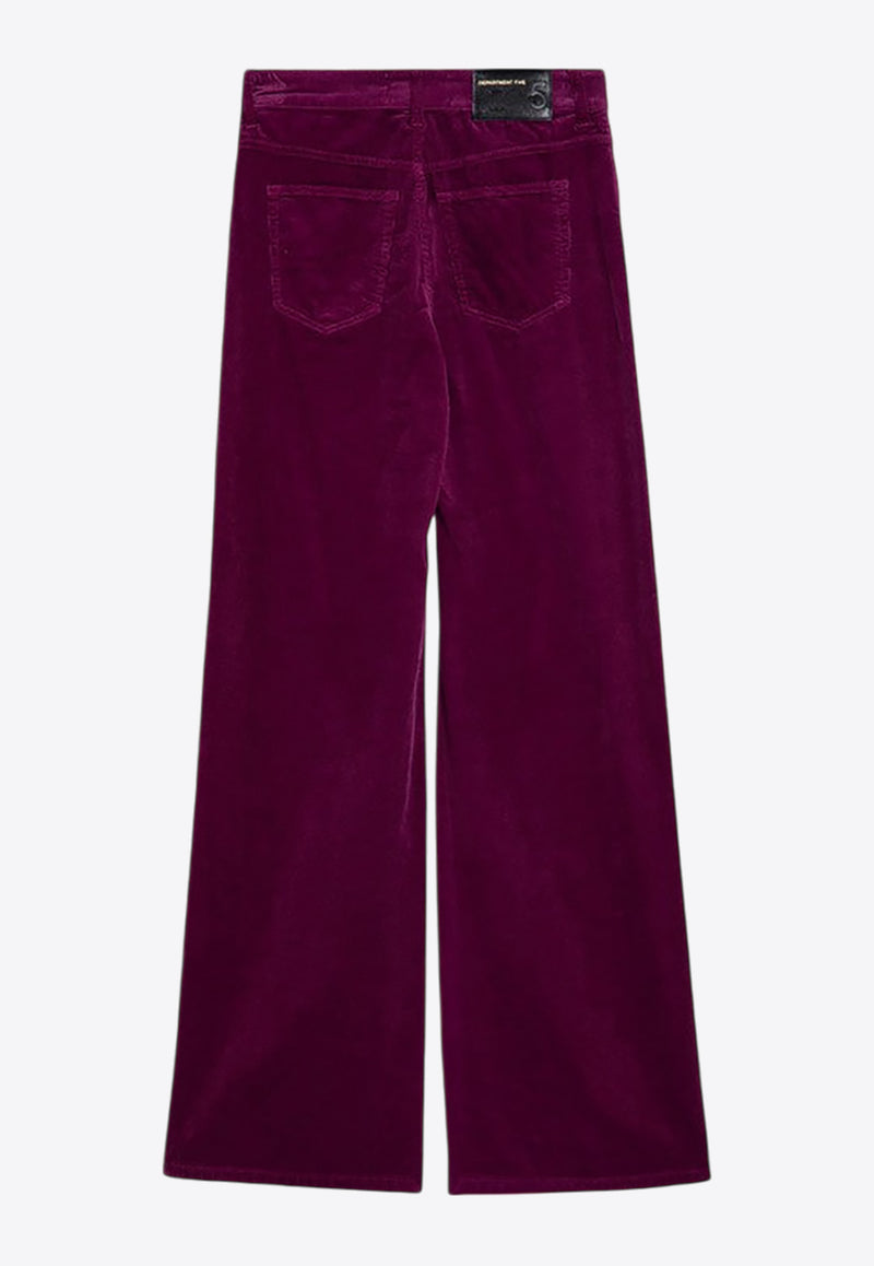 Department 5 Corduroy Palazzo Pants Purple DP0461TS0105/P_DEPAR-531