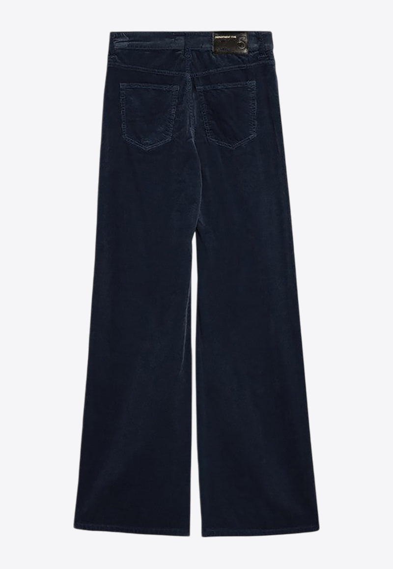 Department 5 Corduroy Palazzo Pants Blue DP0461TS0105/P_DEPAR-816