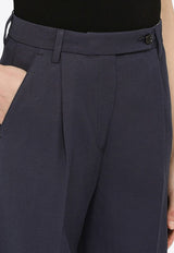 Department 5 High-Waist Tailored Pants DP0592TF0176/M_DEPAR-816 Blue