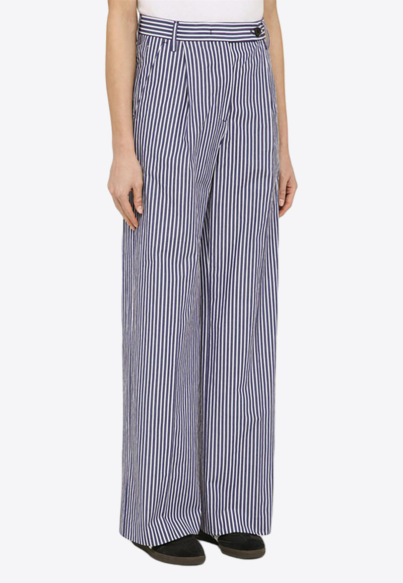 Department 5 Fairmont Striped Wide-Leg Pants Blue DP0592TF0232/O_DEPAR-888