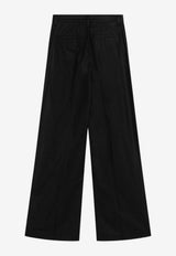 Department 5 Wide-Leg Tailored Pants Black DP0592TF0307/Q_DEPAR-999