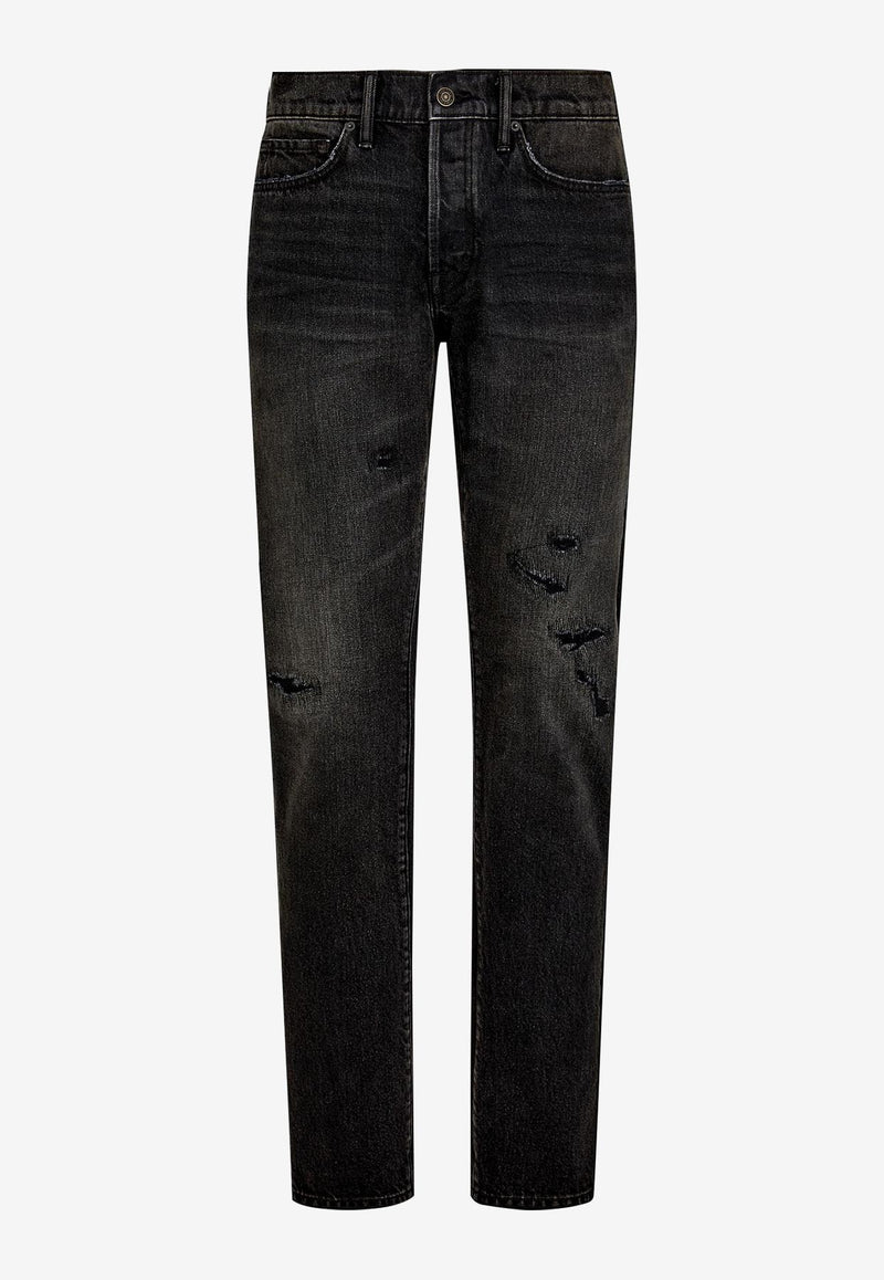 Tom Ford Stretch Straight Jeans DPH001-DMC058S25 LB700 Black