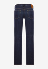 Tom Ford Logo Patch Straight-Leg Jeans Denim DPH001-DMC073 HB841