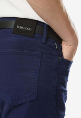 Tom Ford Moleskin Straight-Leg Jeans Blue DPH001-DMC083 UBQ