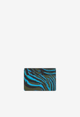 Versace Medusa Biggie Tiger Print Wallet in Calf Leather Multicolor DPN2467 1A07629 5K14V