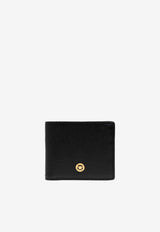 Versace Medusa Biggie Bi-Fold Wallet in Grained Leather Black DPU2463 1A10544 1B00V