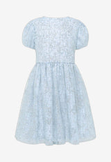 Atelier Choux Girls Mini Marie Sparkly Dress Light Blue DR-M3-TDJA_BLUE