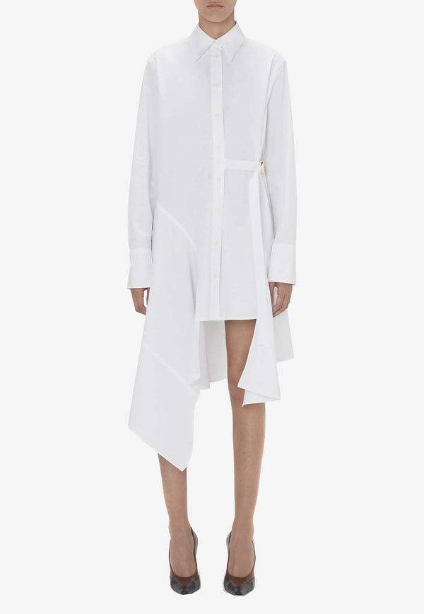 JW Anderson Deconstructed Midi Shirt Dress DR0419-PG1090WHITE