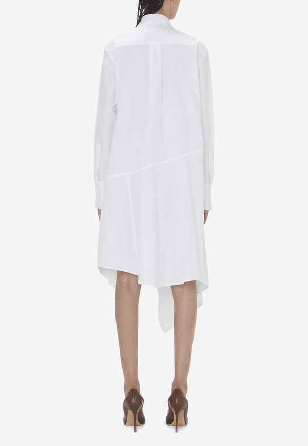 JW Anderson Deconstructed Midi Shirt Dress DR0419-PG1090WHITE