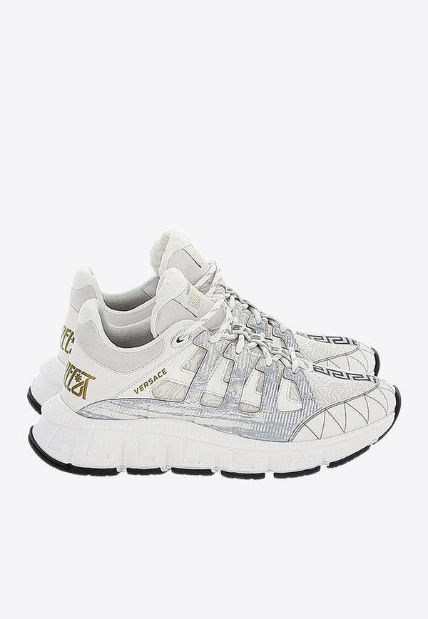 Trigreca Low-Top Nylon Sneakers Versace White DSU8094-D18TCG-D0191