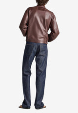 JW Anderson Logo Patch Straight-Leg Jeans Indigo DT0117_INDIGO