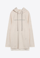 Rick Owens DRKSHDW Hollywood Oversized Logo Hoodie Ivory DU01E3280FNEP5P/Q_DARKS-2108