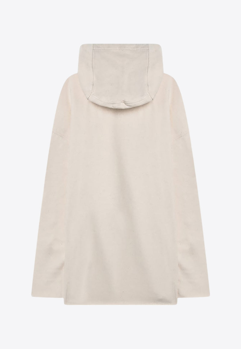 Rick Owens DRKSHDW Hollywood Oversized Logo Hoodie Ivory DU01E3280FNEP5P/Q_DARKS-2108