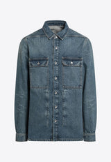 Rick Owens DRKSHDW Washed Denim Jacket Blue DU01E3755DWB/Q_DARKS-06