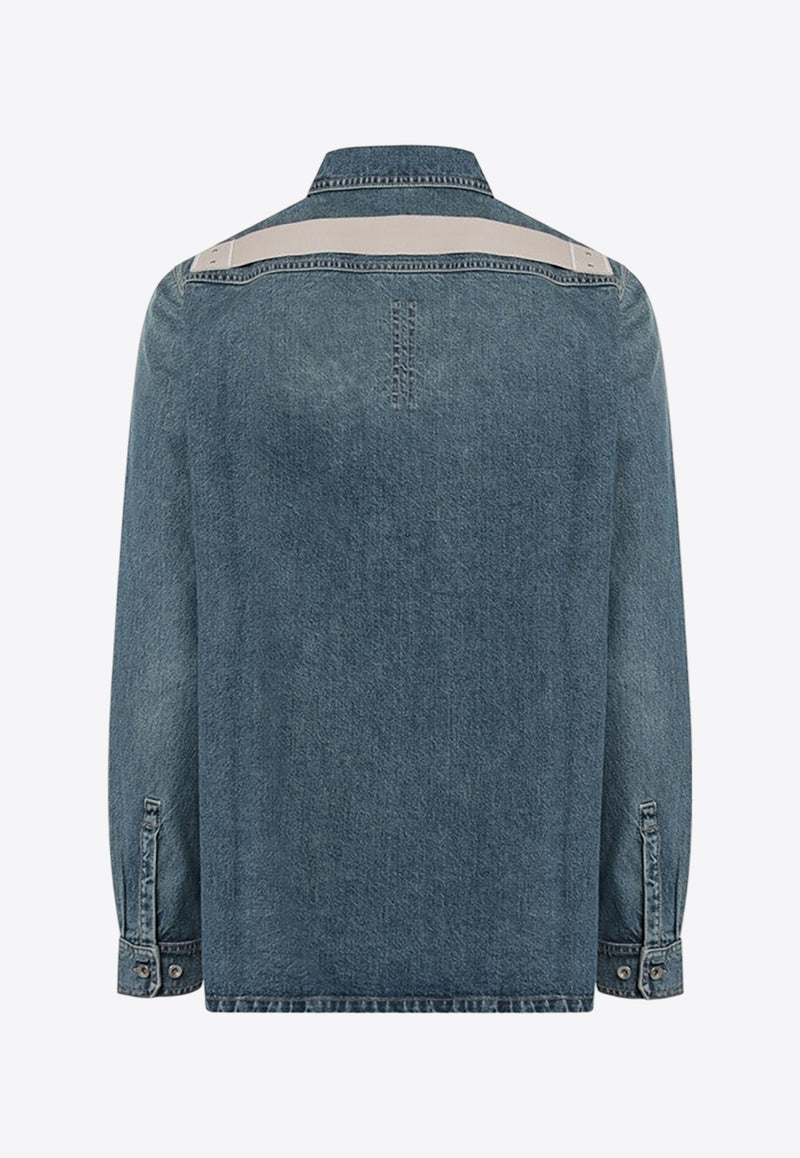 Rick Owens DRKSHDW Washed Denim Jacket Blue DU01E3755DWB/Q_DARKS-06