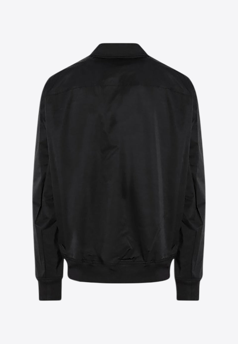 Rick Owens DRKSHDW Zip-Up Bomber Jacket Black DU01E3774MU/Q_DARKS-09