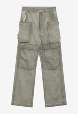Rick Owens DRKSHDW Vintage-Effect Cargo Pants Beige DU01F4368DSN/S_DARKS-138