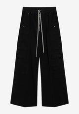 Rick Owens DRKSHDW Jumbo Bela Double Cargo Pants Black DU01F4398CVS/S_DARKS-9