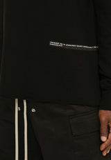 Rick Owens DRKSHDW Logo-Printed Crewneck Sweatshirt Black DU02C5279FER1/N_DARKS-09