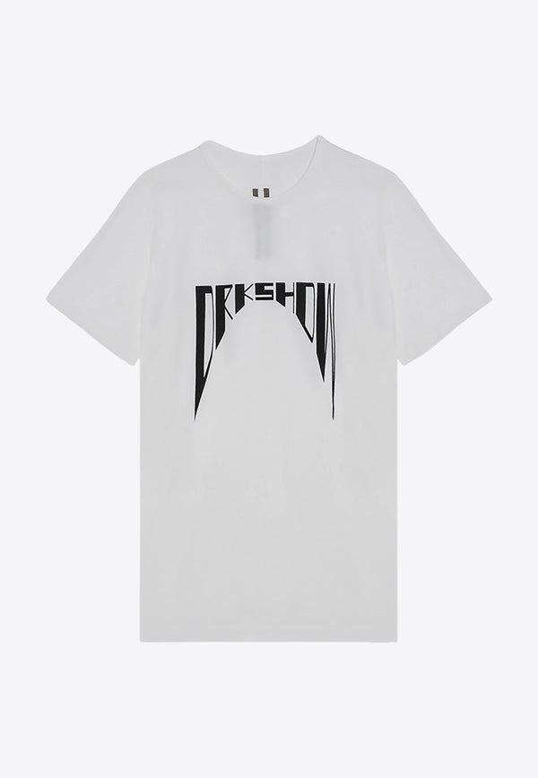 Rick Owens DRKSHDW Logo Print Jersey T-shirt  White DU02D2250RNEP4/P_DARKS-1109