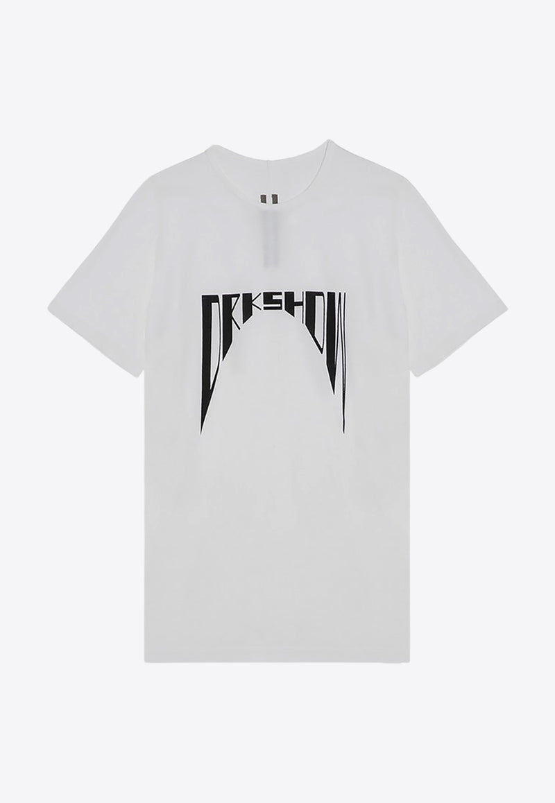 Rick Owens DRKSHDW Logo Print Jersey T-shirt  White DU02D2250RNEP4/P_DARKS-1109